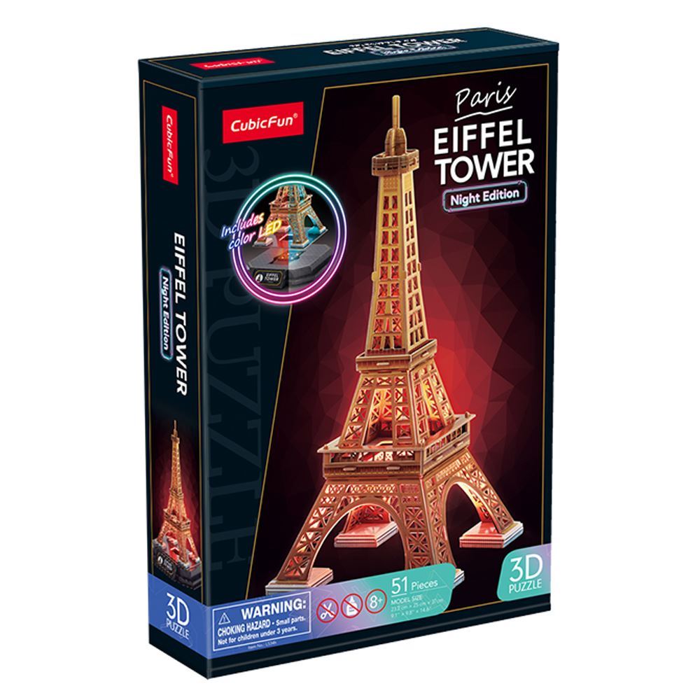 Cubic Fun 3D Puzzle Eiffel Tower Night Edition