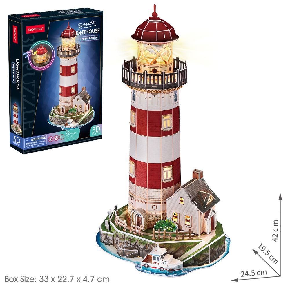 Cubic Fun 3D Puzzle Lighthouse Night Edition
