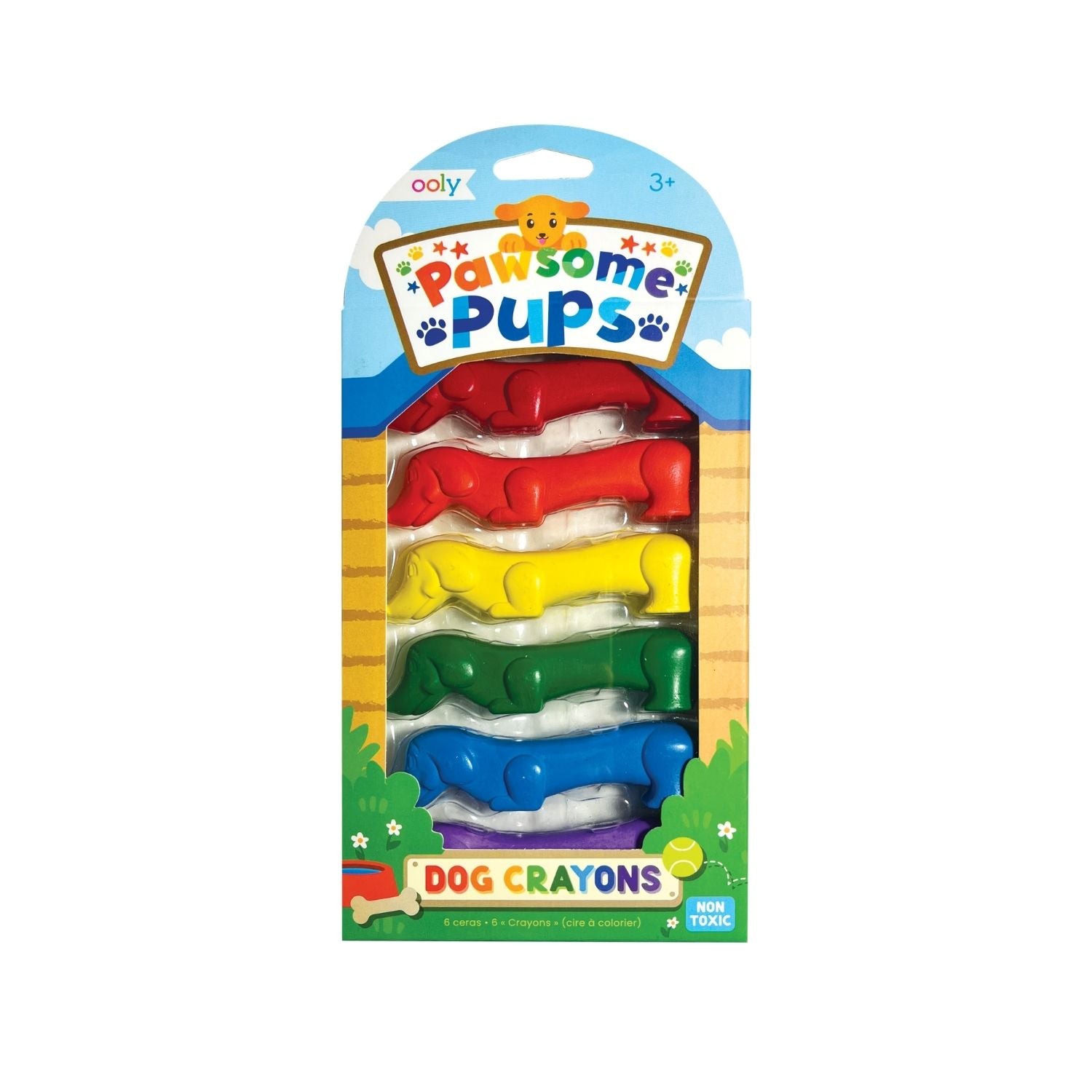 Pawsome Pups Dog Crayons - Set of 6