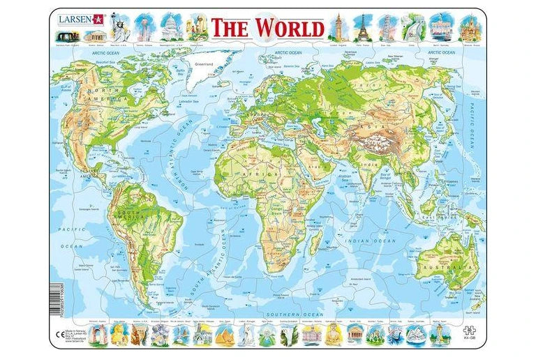 Political Map of World Puzzle