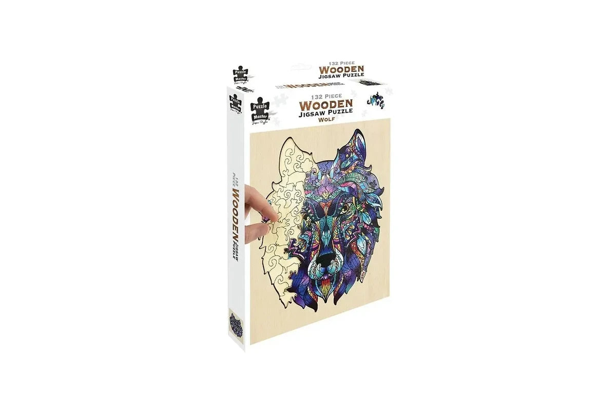 Wooden Jigsaw 132pc - Wolf