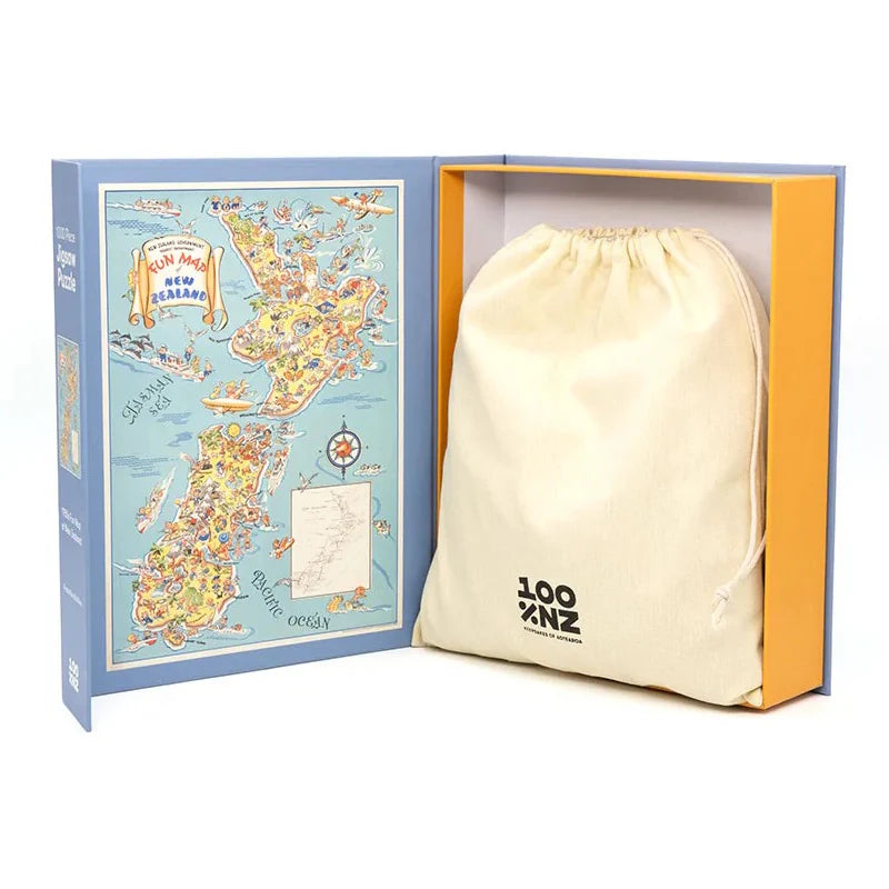 1950s Fun Map Jigsaw Puzzle - 1000pc