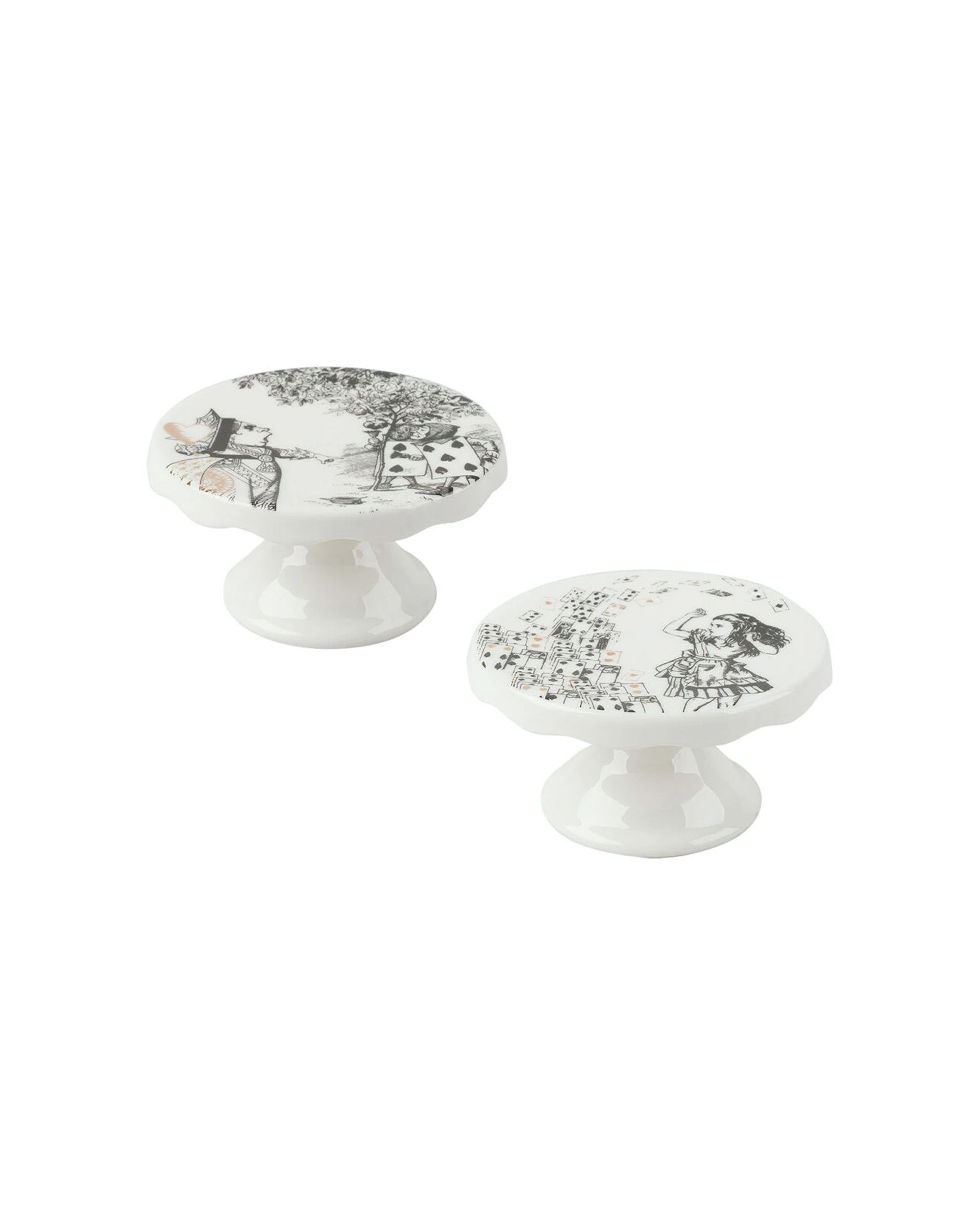 V&A Alice in Wonderland Mini Cake Stand Set – 2 Piece