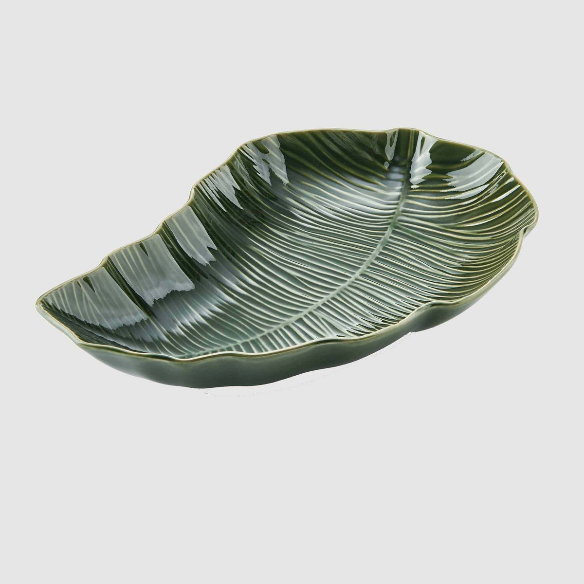 Mikasa Jardin Green Leaf Serving Dish – 31.5cm
