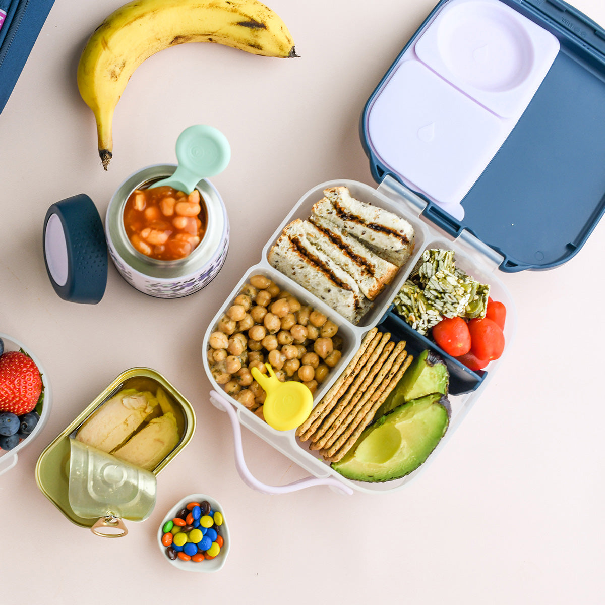 B.BOX Mini Lunchbox Indigo Ros