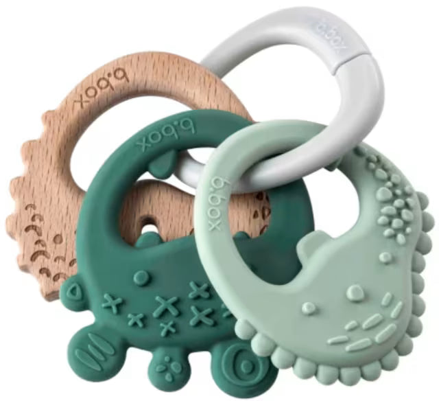 B.box Trio Teether - Sage Monsters