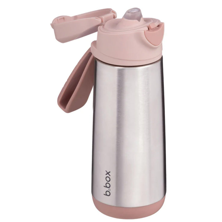 B.BOX 500ml Insulated Sport Spout Drink Bottle Blush Crush