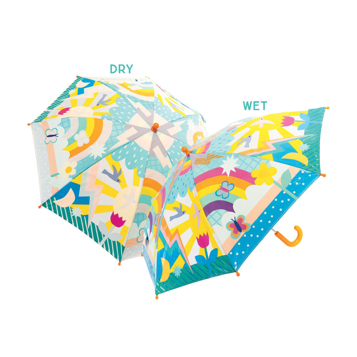 Floss & Rock - Rainbow - Colour Changing Umbrella 17" Childrens Umbrella