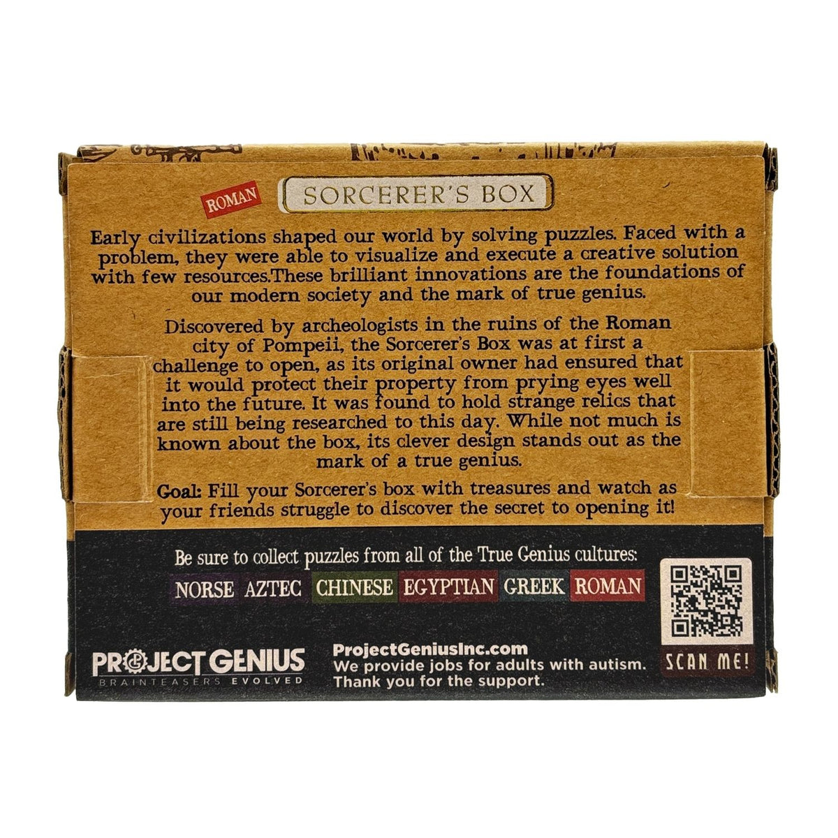 Project Genius Sorcerer's Box Puzzle Gift Box Mechanical Puzzles