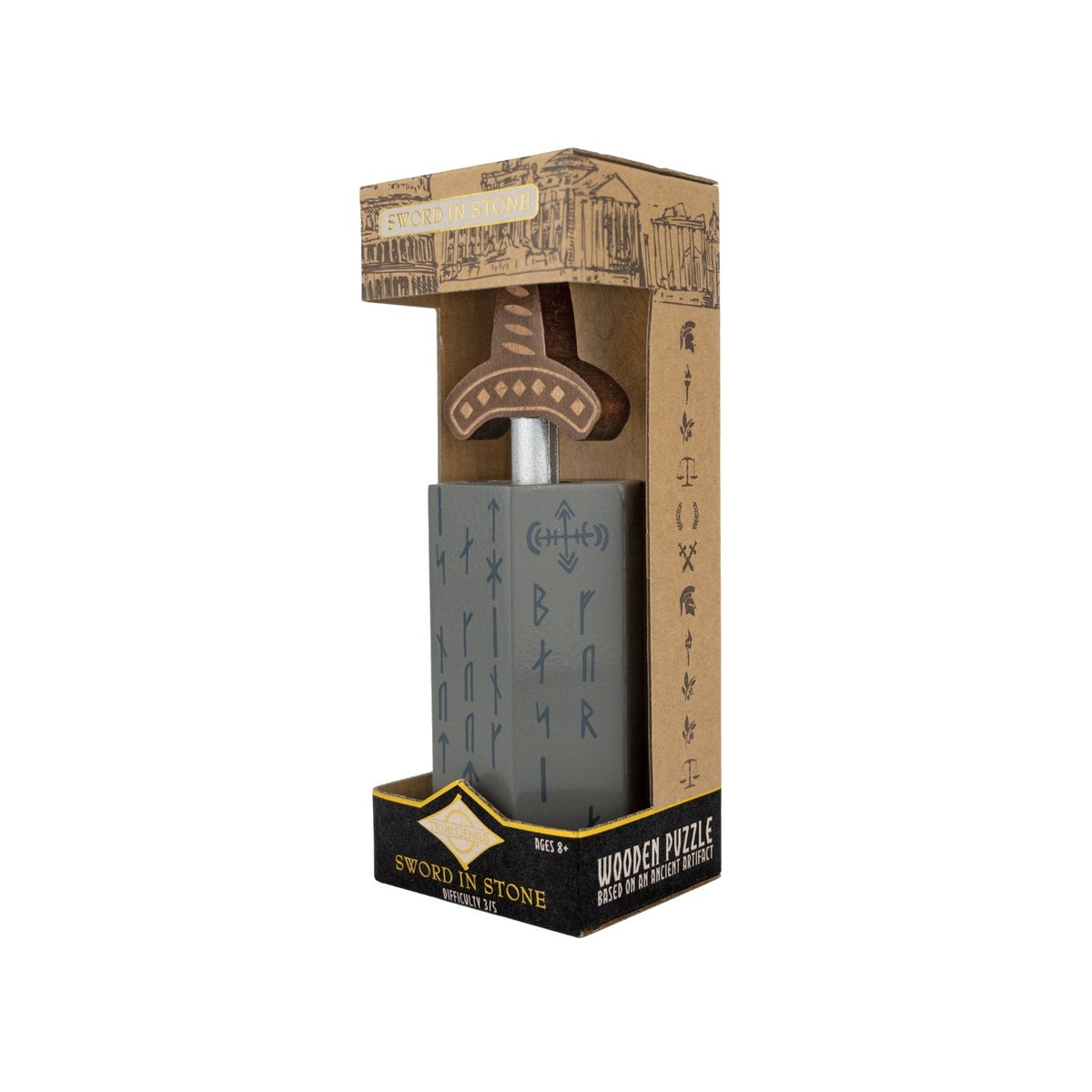 Project Genius Sword in the Stone Blind Maze Puzzle Mechanical Puzzles