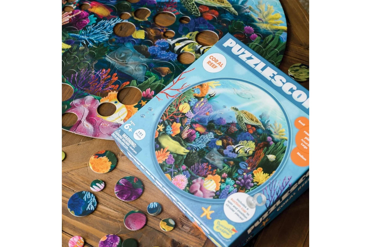 Peaceable Kingdom Puzzlescopes: Coral Reef 191pc
