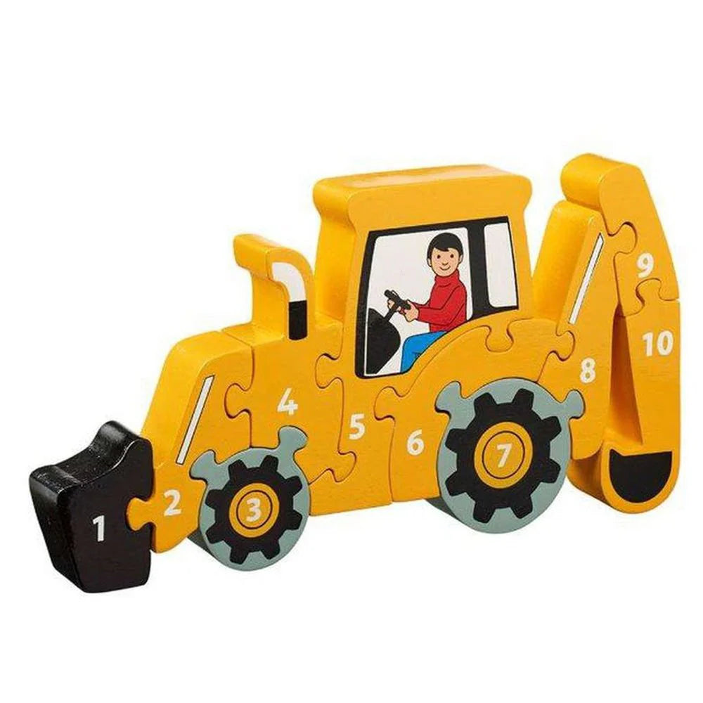 1-10 Puzzle - Yellow Digger