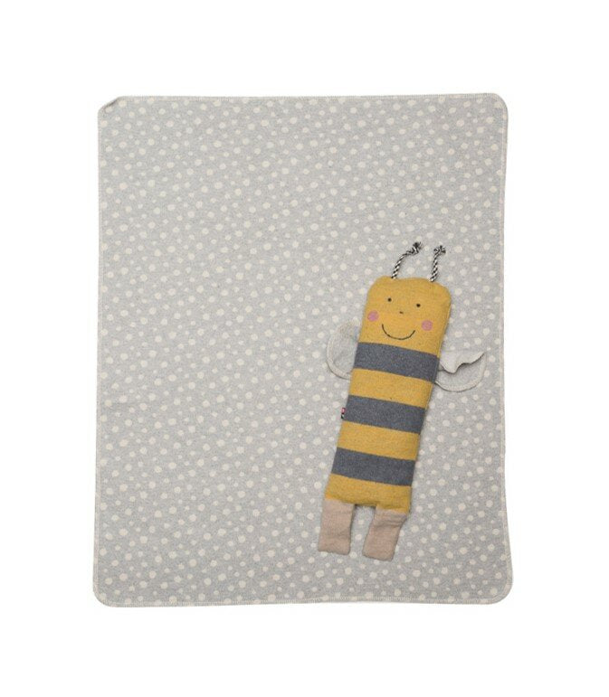 David Fussenegger Blanket in a Puppet – Bee, 90 x 70 cm