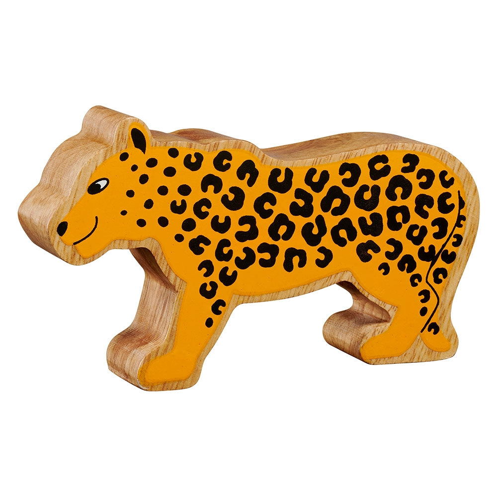 Lanka Kade Yellow Leopard Wooden Animal Figure