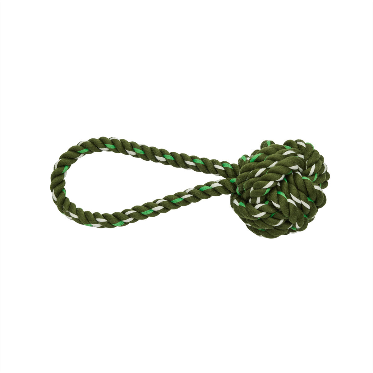 OYOY Otto Rope Dog Toy – Olive