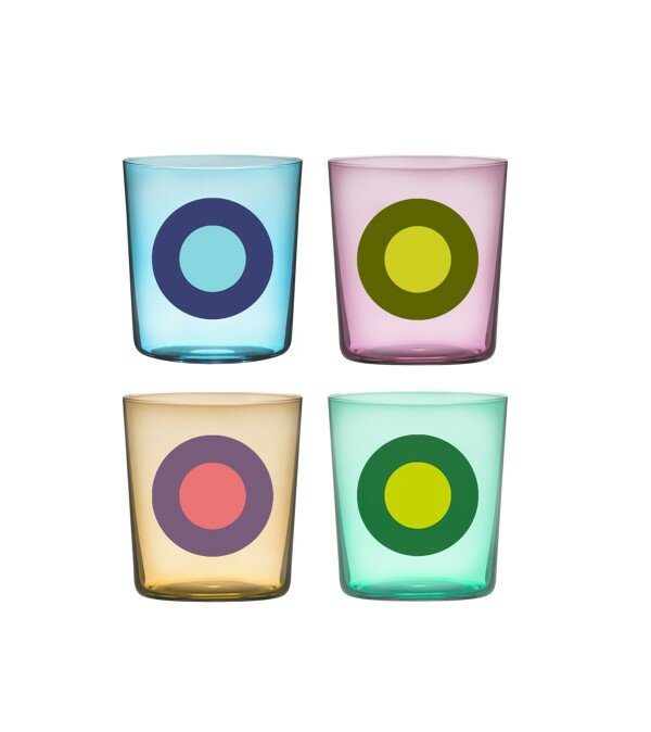 REMEMBER Dots No. 2 300 ml Drinking Glasses – Set of 4