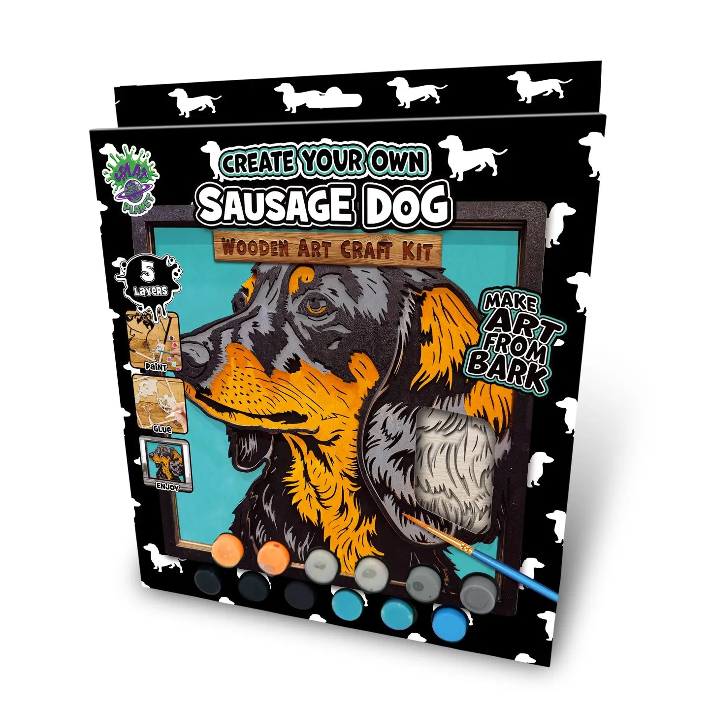 Wooden Art Craft Kit - Dachshund