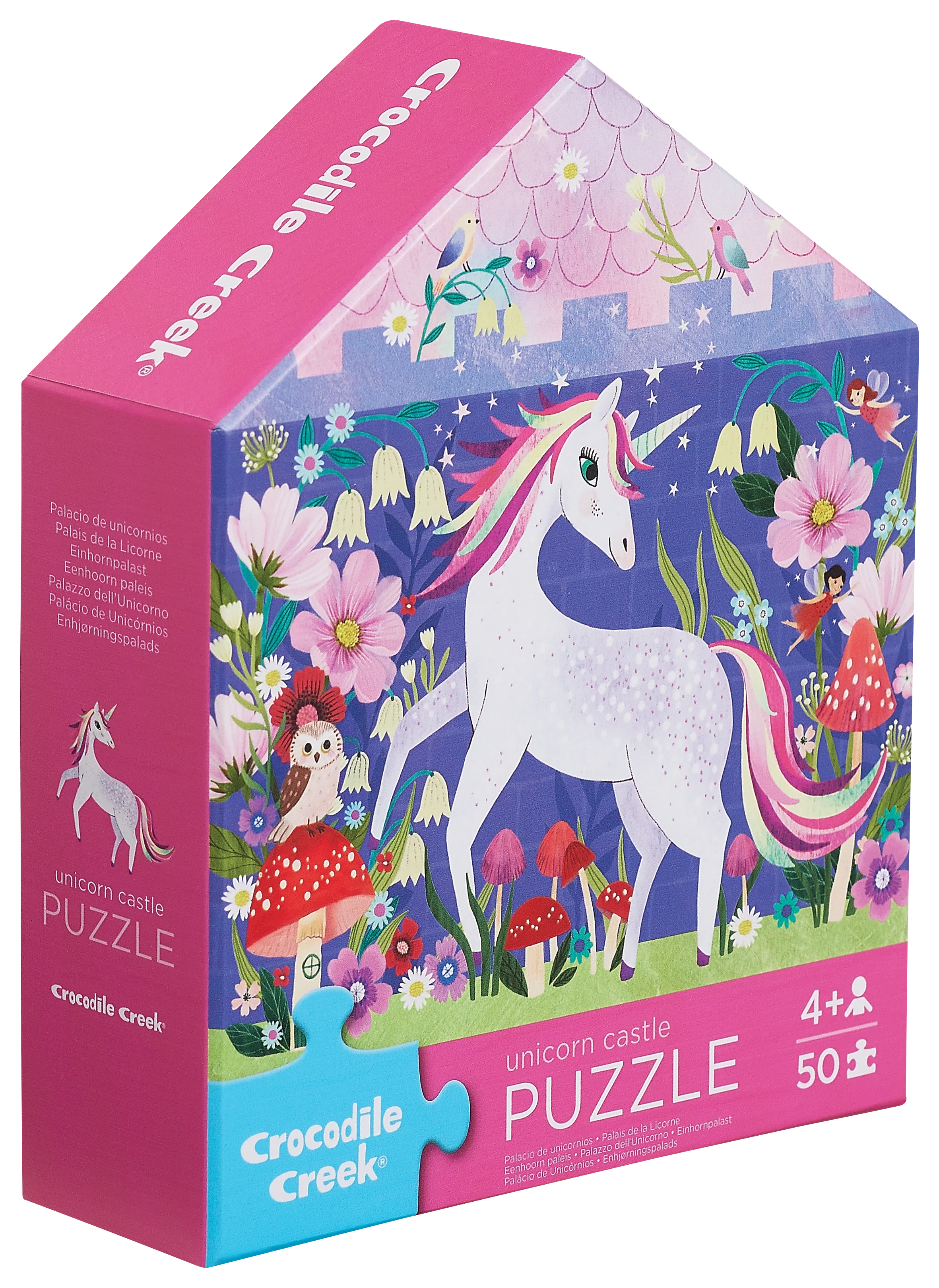 50 Pc Flat House Puzzle - Unicorn Castle