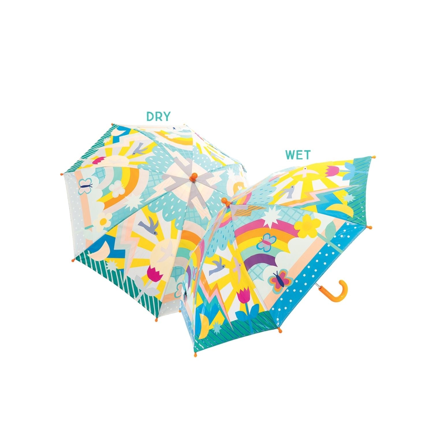 Floss & Rock - Rainbow - Colour Changing Umbrella 17"
