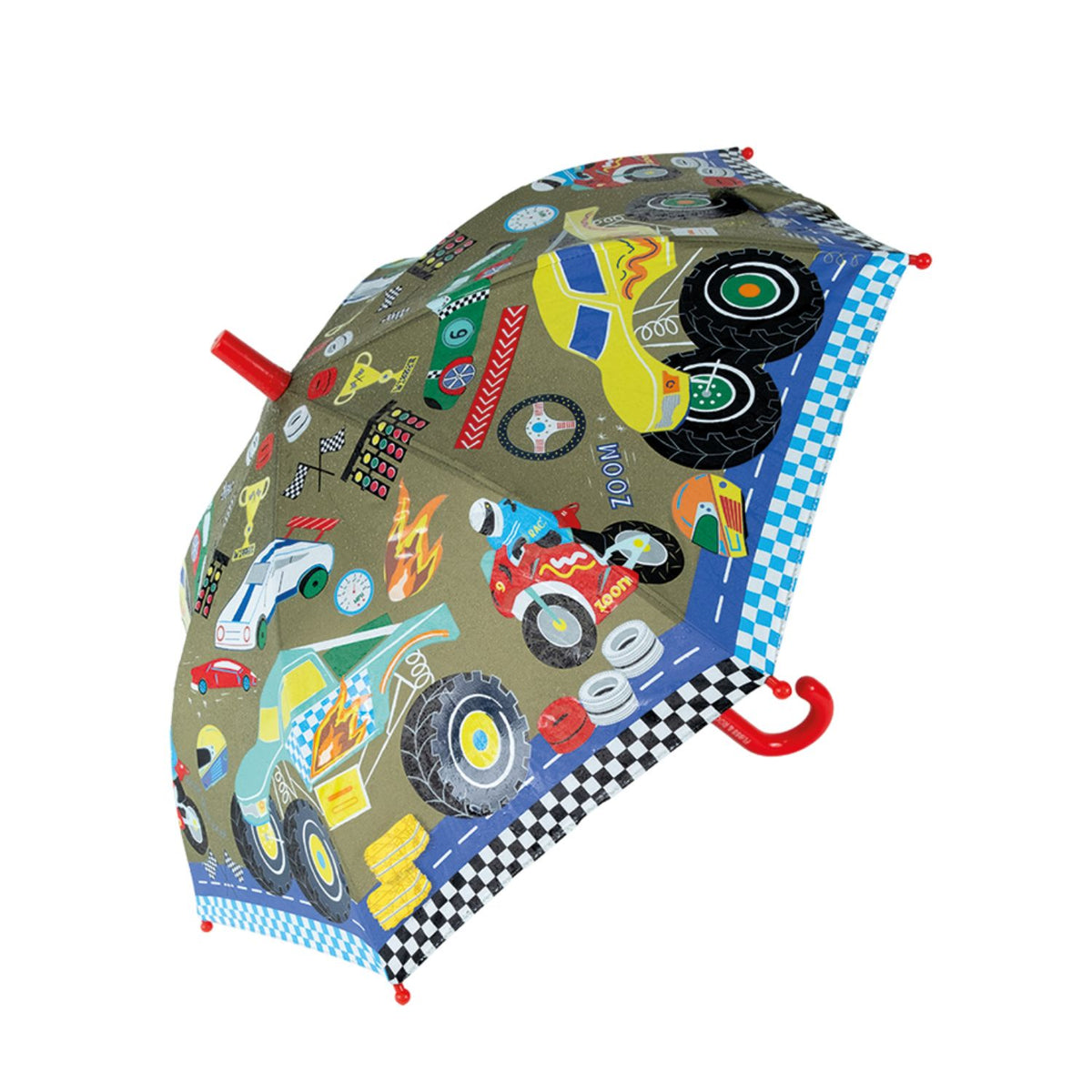Floss & Rock - Cars - Colour Changing Umbrella Childrens Umbrella