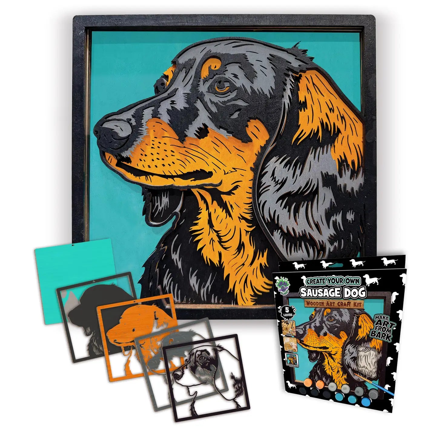 Wooden Art Craft Kit - Dachshund