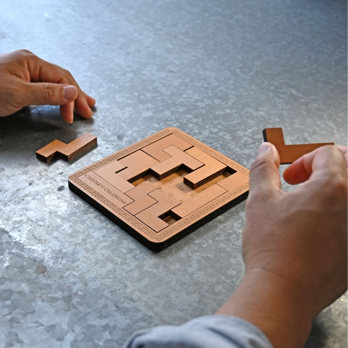 Project Genius Caesar's Calendar Pack-It-In Puzzle Mechanical Puzzles