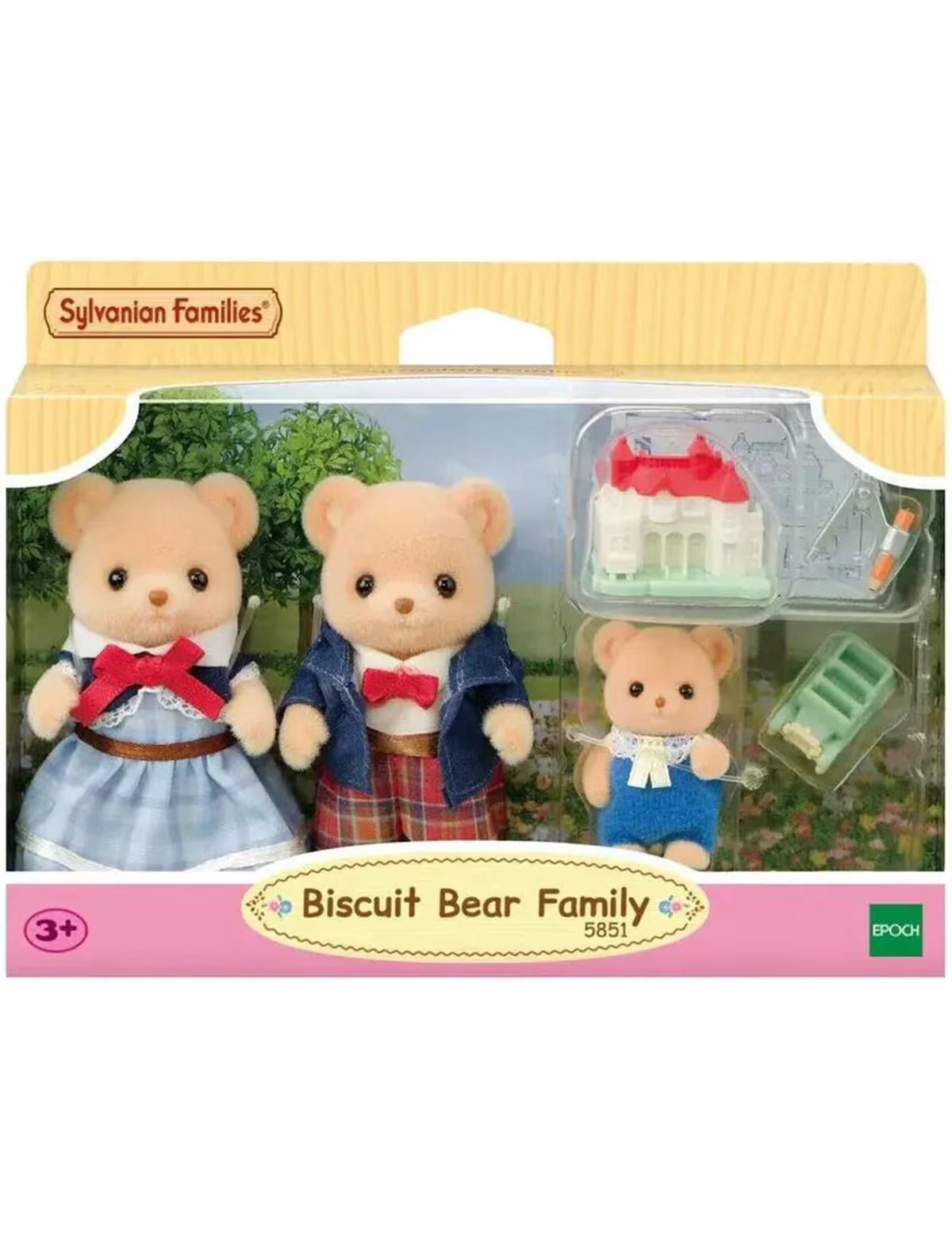 Sylvanian Families Biscuit Bear Sister & Brother - Delicious Picnic