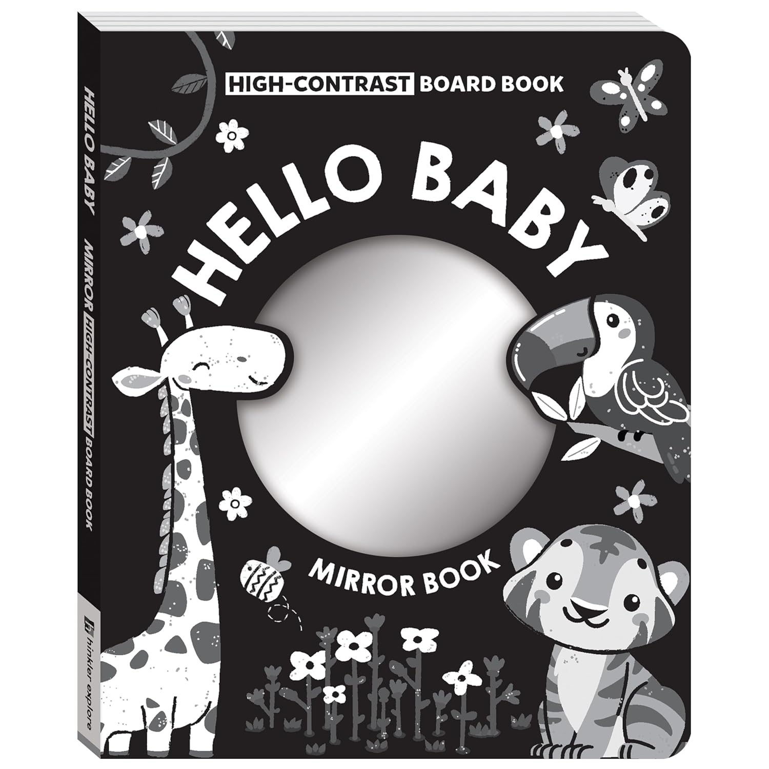High Contrast Board Book Mirror: Hello Baby!