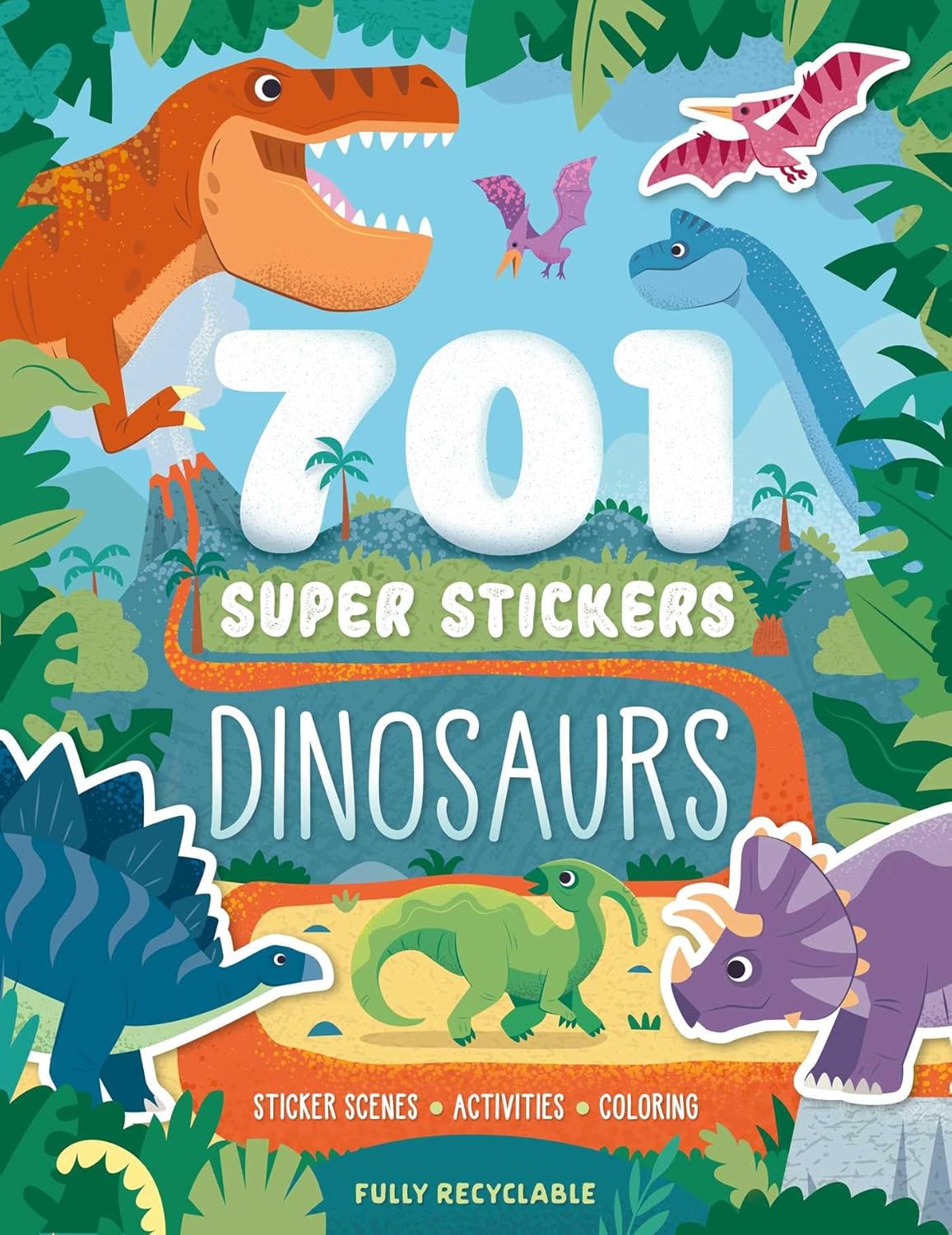 Igloo 701 Super Stickers Activity Book - Dinosaurs