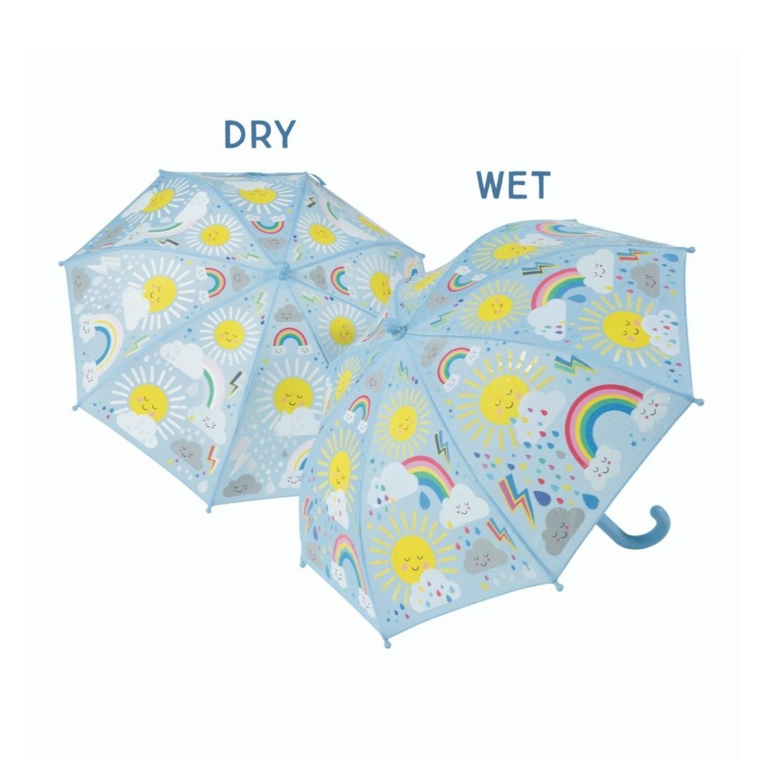 Floss & Rock - Sun & Clouds - Colour Changing Umbrella Childrens Umbrella