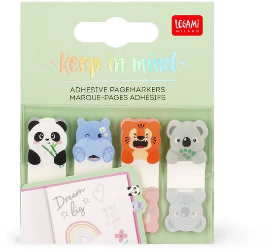 Legami - Adhesive Page Markers - Cute Animals - Keep In Mind