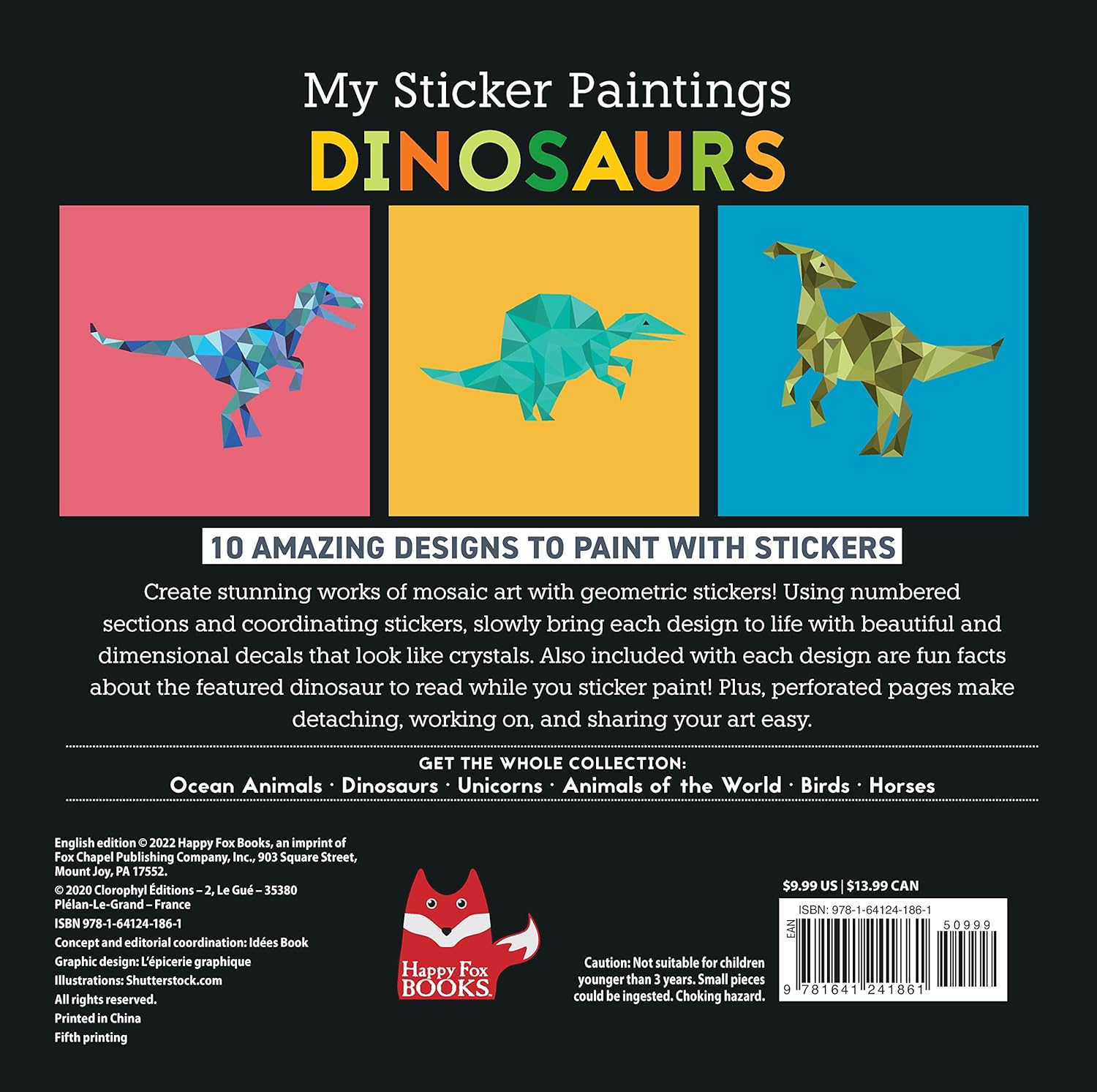 My Sticker Paintings: Dinosaur