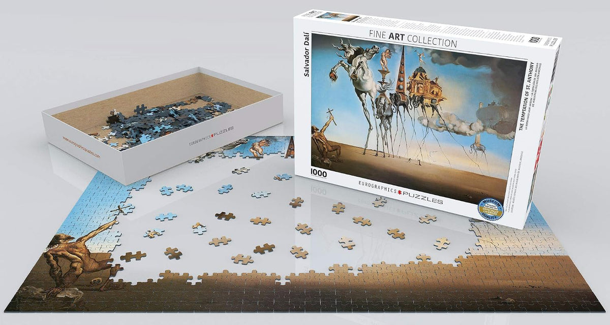 Dalí Temptation of St Anthony completed artwork for the jigsaw