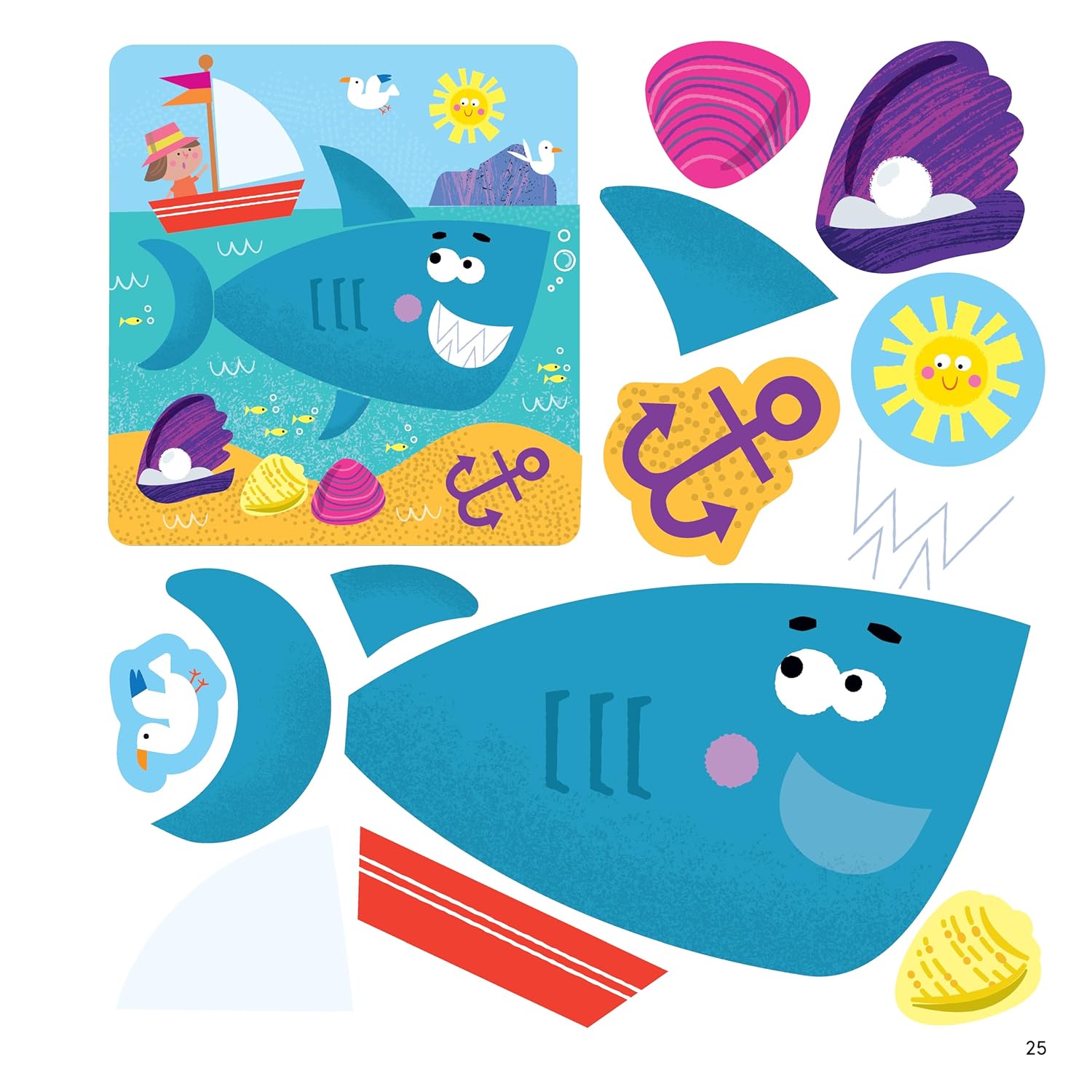 First Fun Sticker Painting: Ocean Creatures