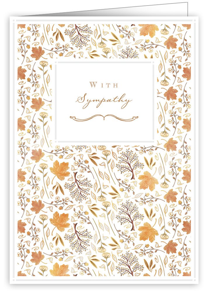 with-sympathy-gold-leaves