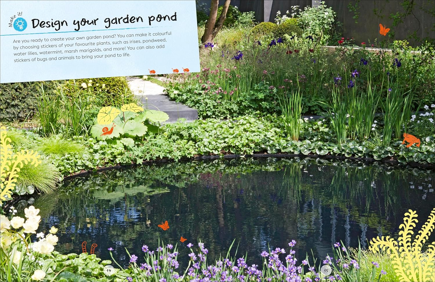 DK Ultimate Sticker Book: Garden Pond