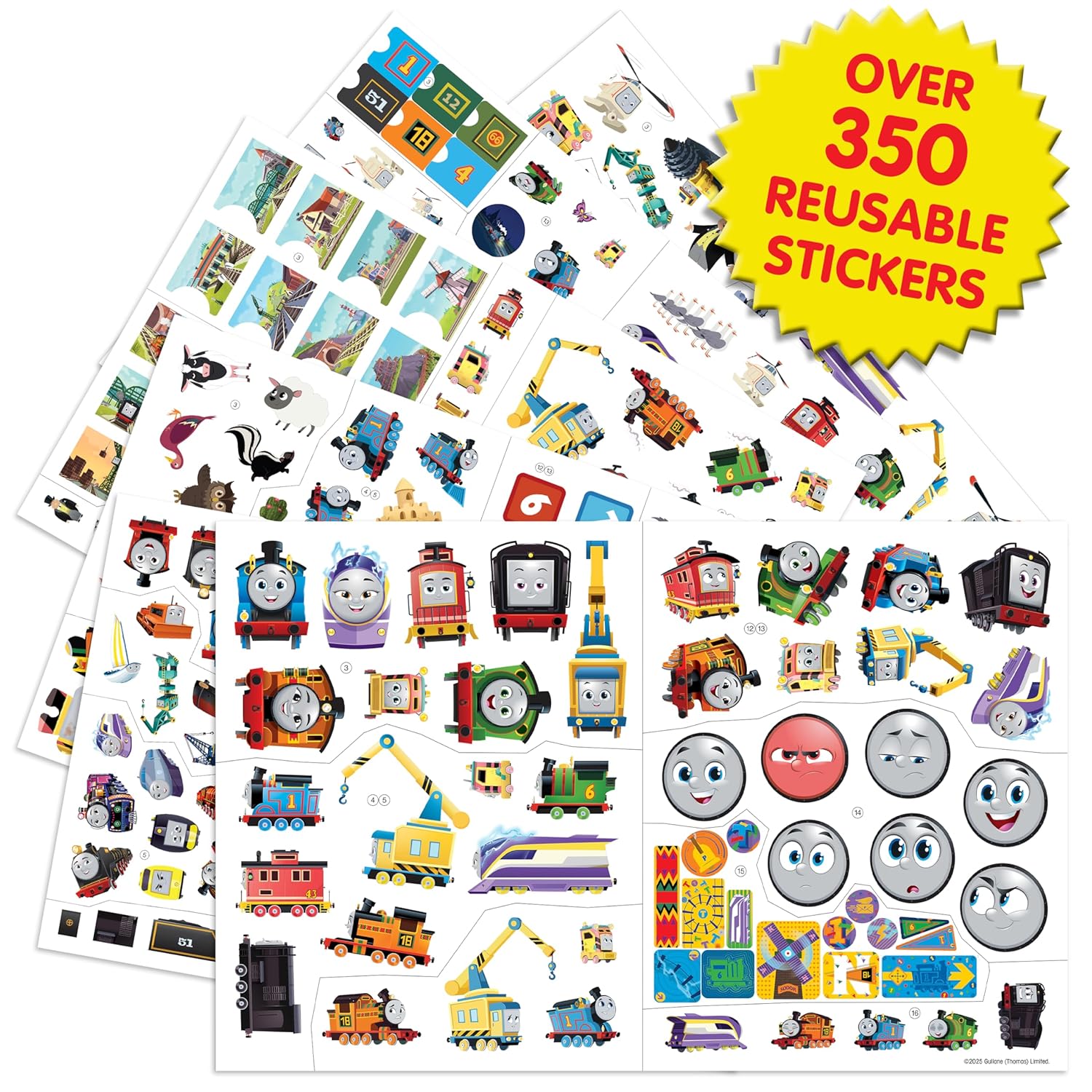 Sticker Book Treasury - Mattel Thomas All Engines Go
