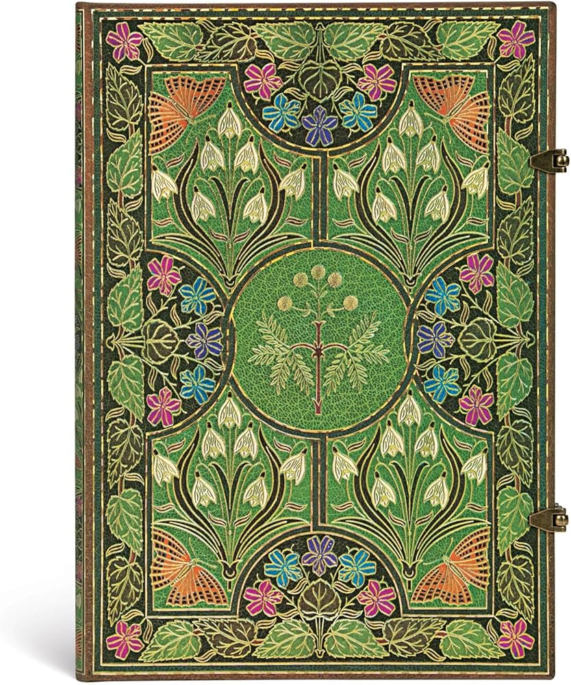 Poetry in Bloom Grande Unlined Hardcover Journal Clasp