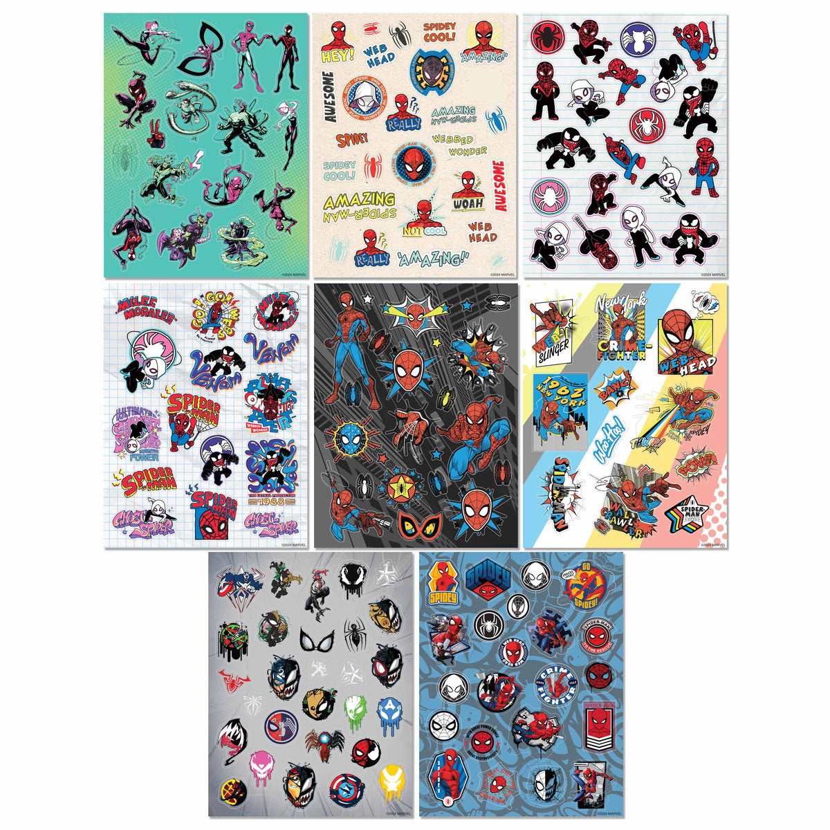 Kaleidoscope Marvel Spider-Man Sticker Bomb