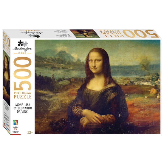 Mindbogglers Gold Mona Lisa 500-Piece Jigsaw Puzzle