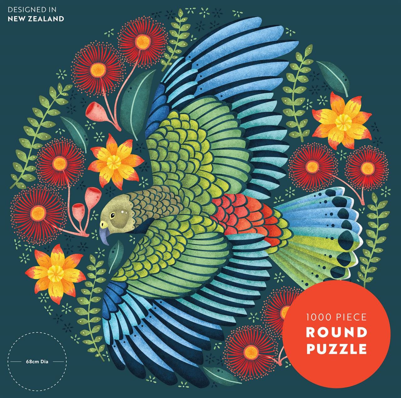 catherine-marion-cheeky-kea-1000-pce-round-puzzle