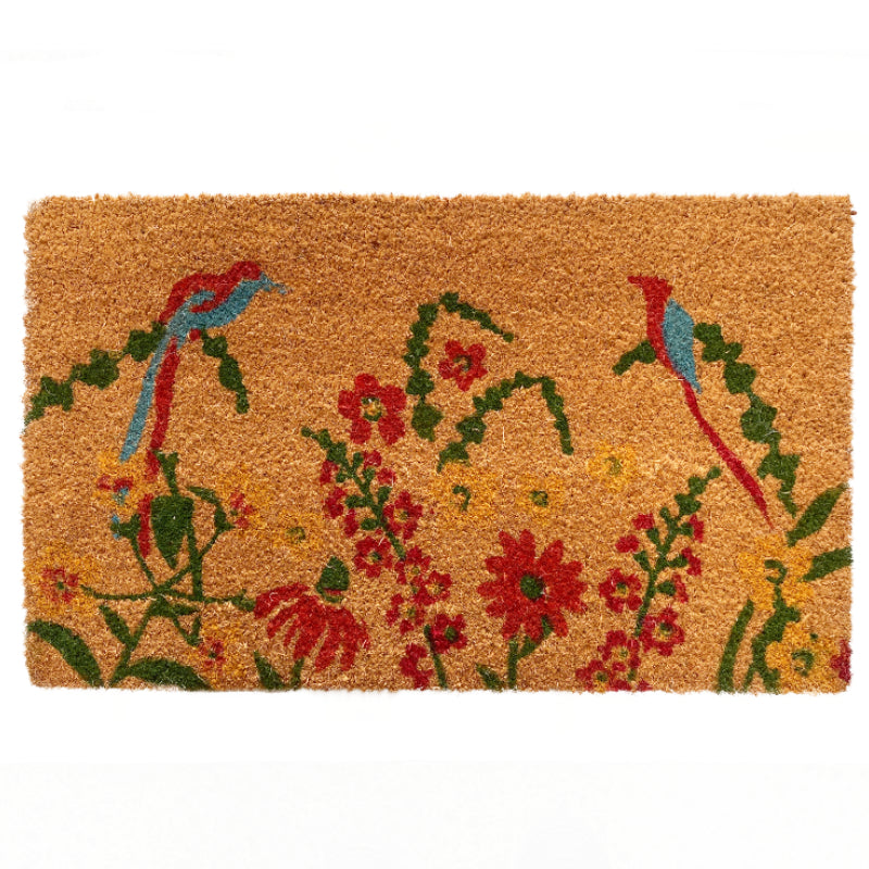 FLOWER GARDEN COIR DOORMAT