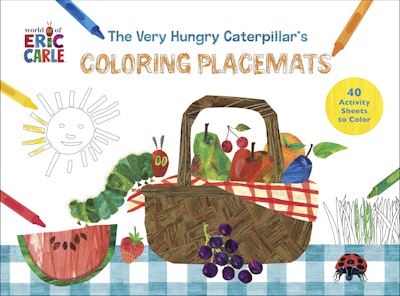 VERY HUNGRY COLORING PLACEMATS