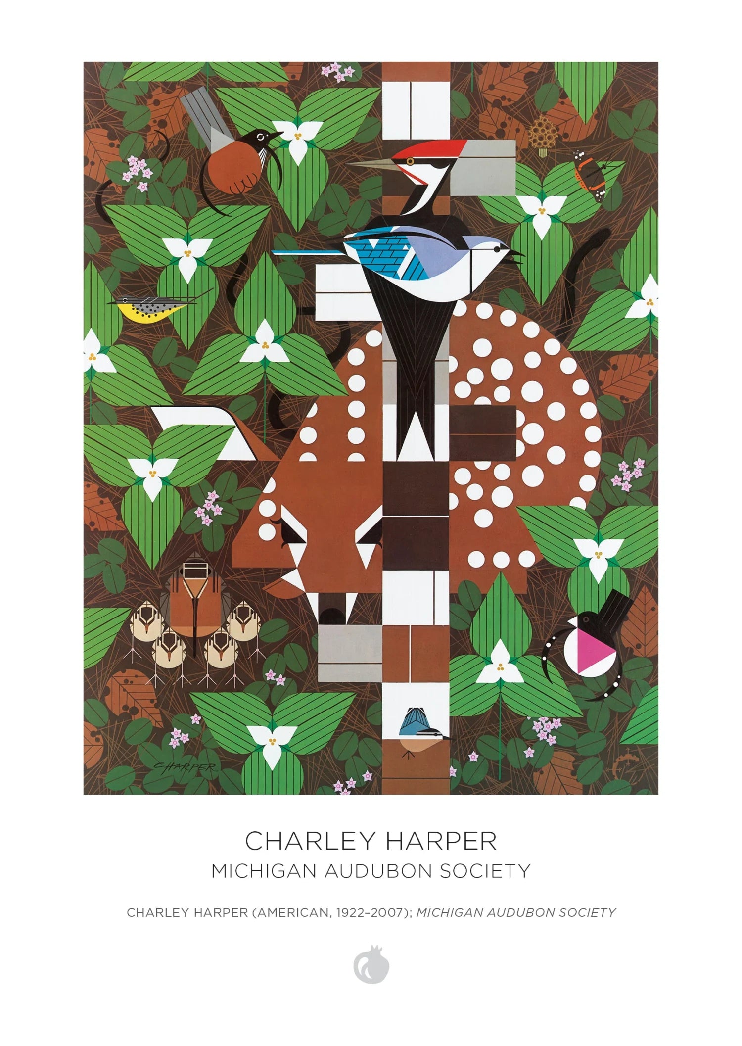 Charley Harper 120-Piece Double-Sided Jigsaw Puzzle Set - 120pc