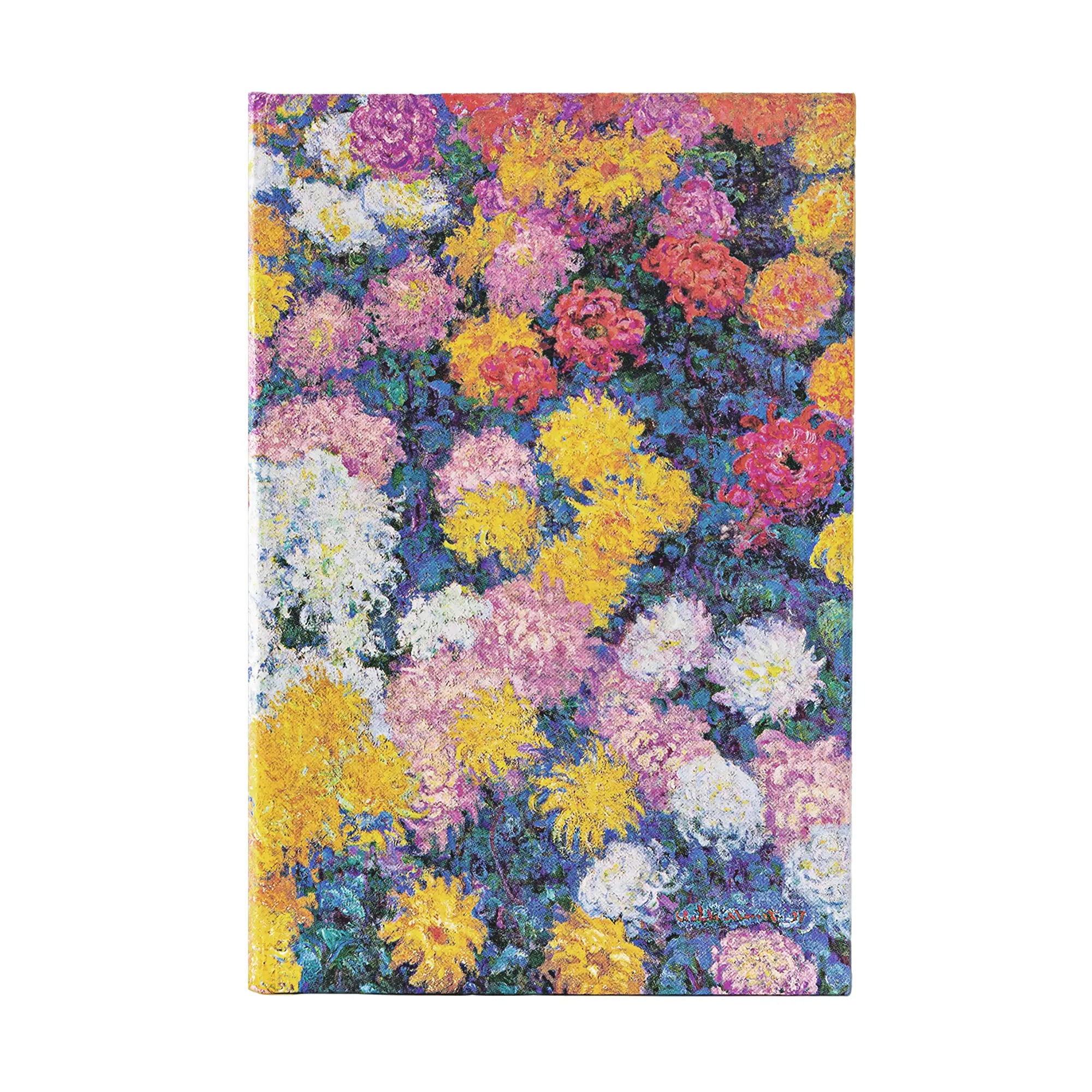 Monets Chrysanthemums Midi Lined Journal