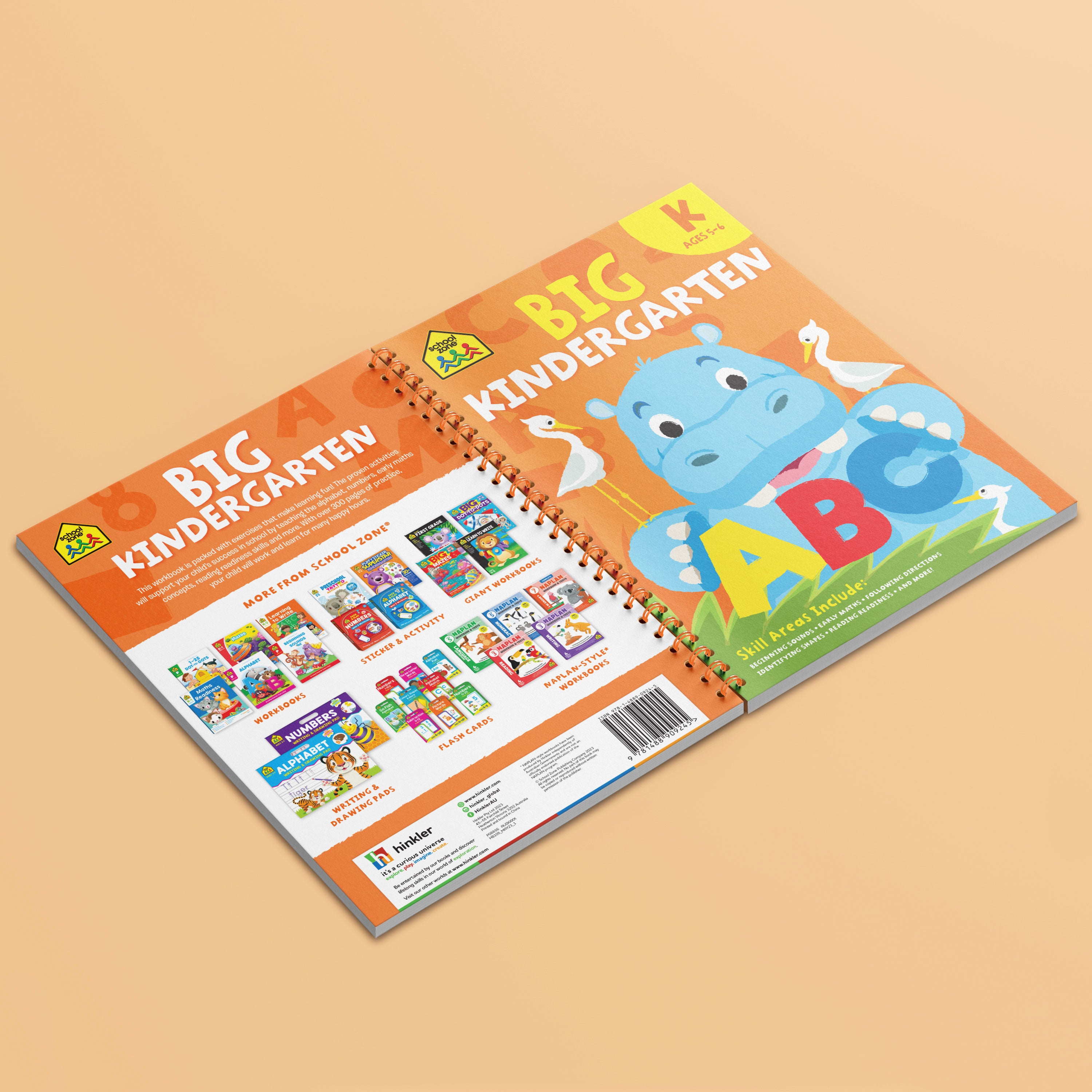 School Zone Big Spiro Workbook Kindergarten