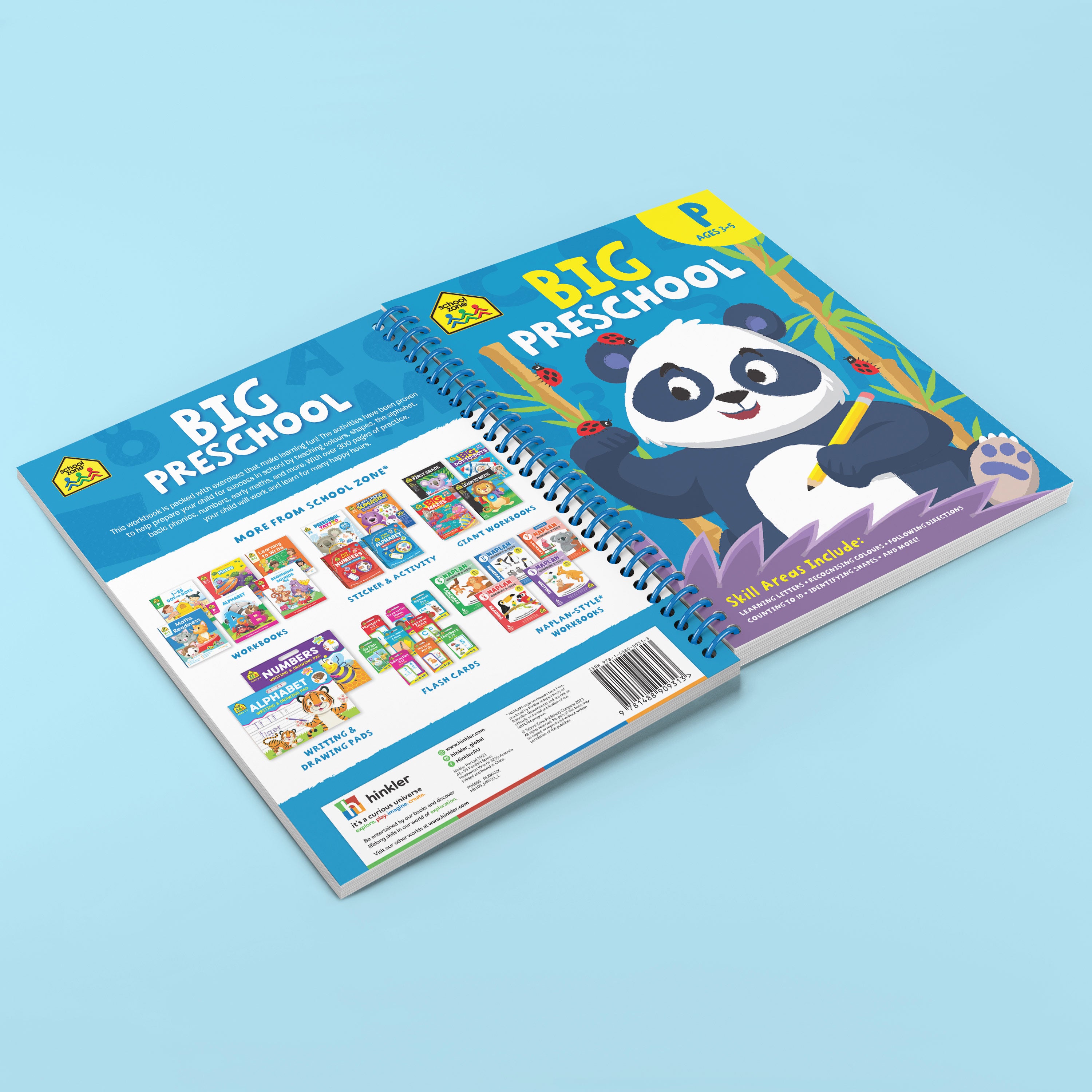 School Zone Big Spiro Workbook Preschool