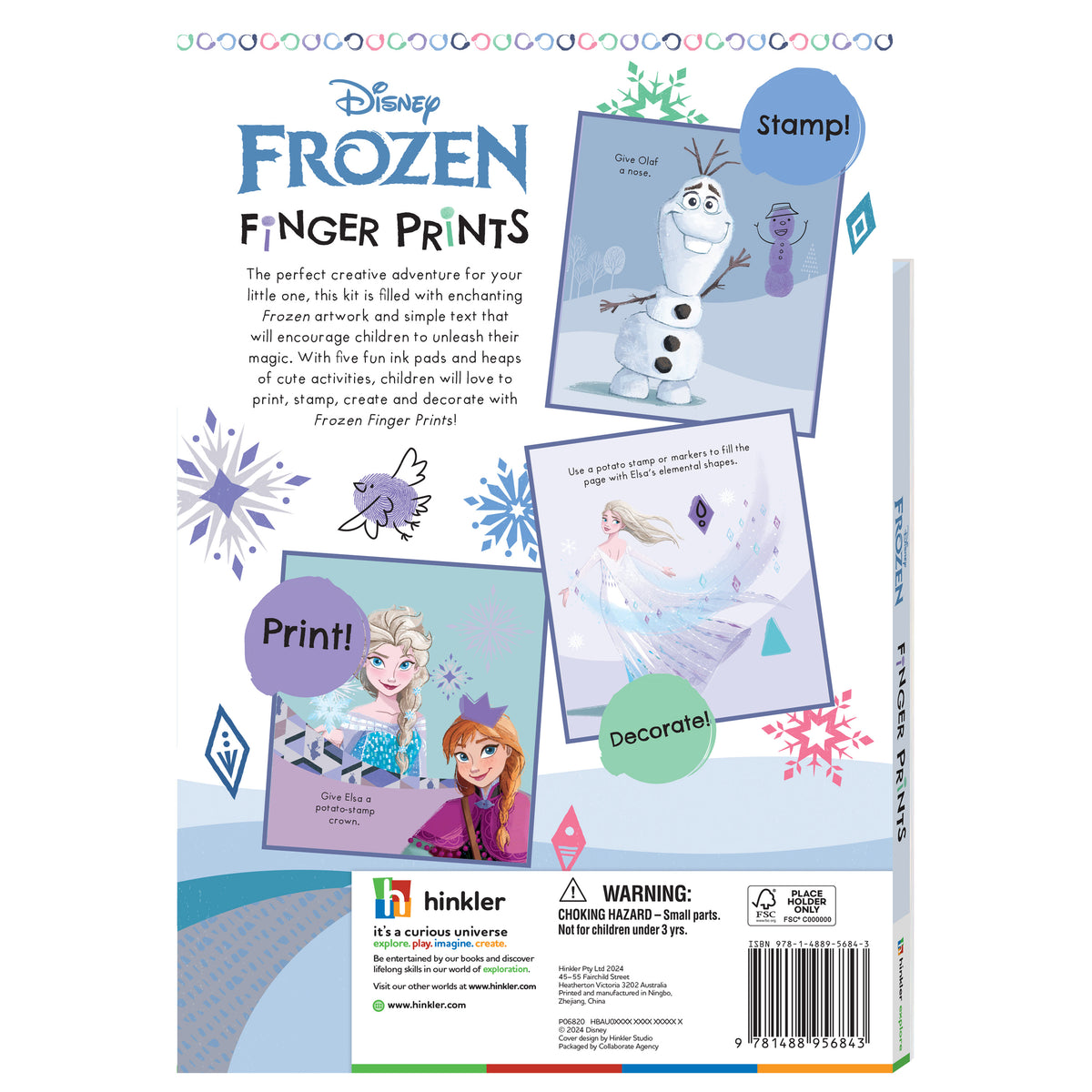 Hinkler Disney Frozen Finger Prints Activity Kit