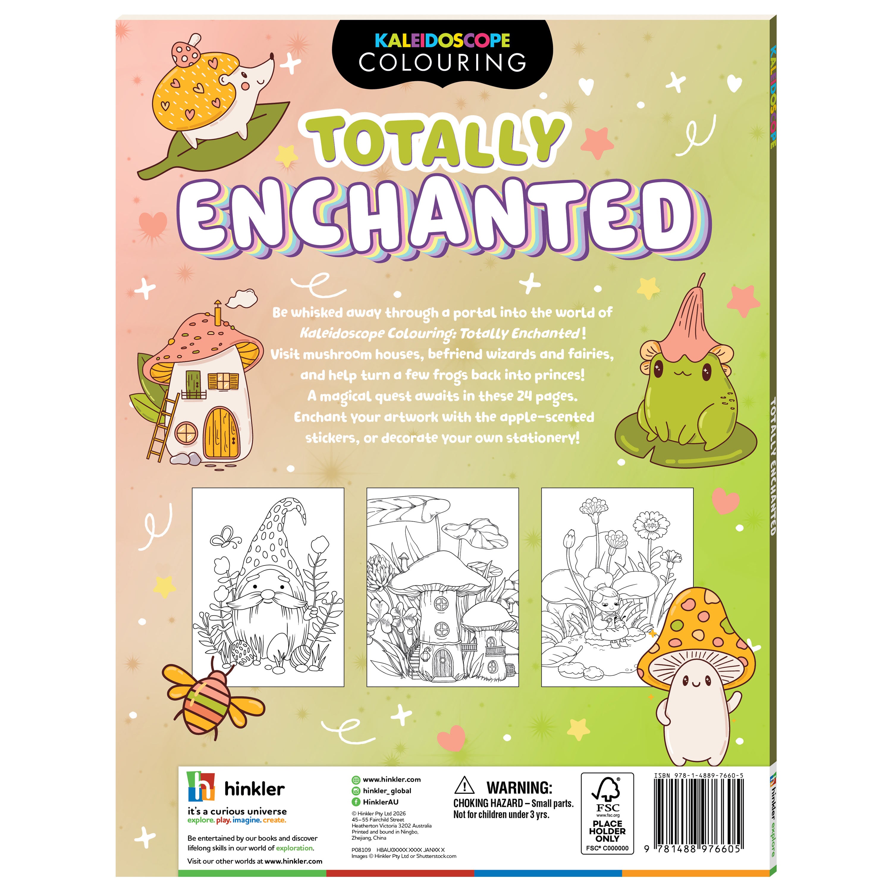 Coloring & Scented Stickers Book - Totally Enchanted