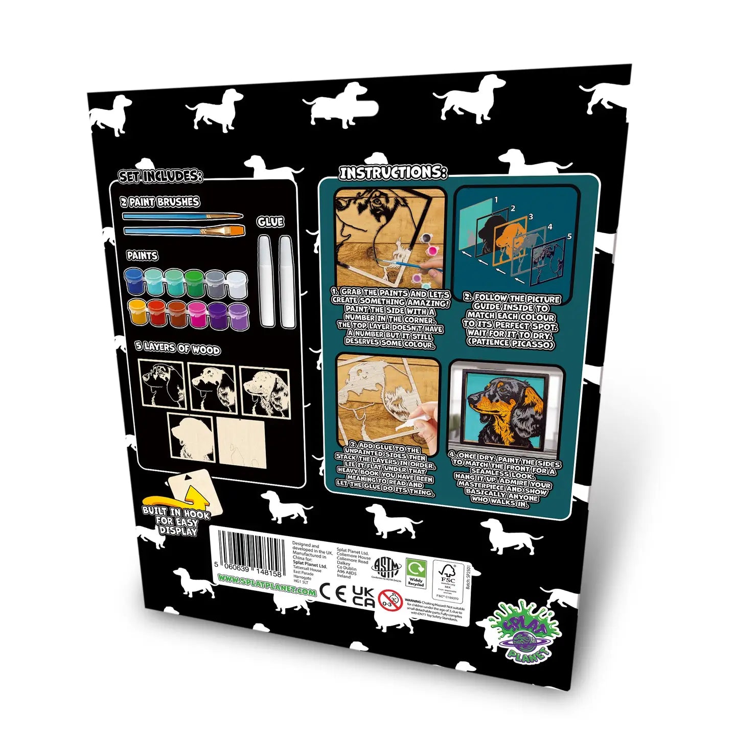 Wooden Art Craft Kit - Dachshund